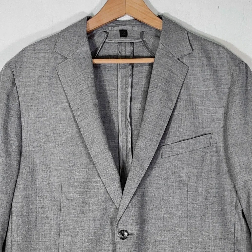 Hugo Boss Tesse Biella Italy Dual Vent Unconstructed Blazer Jacket Mens 46R